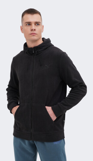 Кофта Puma ESS ELEVATED Polarfleece Full-Zip Hoodie - 169012, фото 1 - інтернет-магазин MEGASPORT