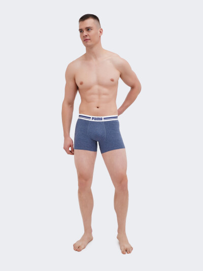 Спідня білизна Puma MEN EVERYDAY PLACED LOGO BOXER 2P - 169170, фото 1 - інтернет-магазин MEGASPORT