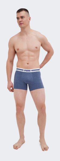 Спідня білизна Puma MEN EVERYDAY PLACED LOGO BOXER 2P - 169170, фото 1 - інтернет-магазин MEGASPORT