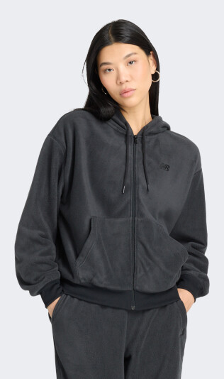 Кофта New Balance Hoodie Polar Fleece FZ - 169702, фото 1 - интернет-магазин MEGASPORT