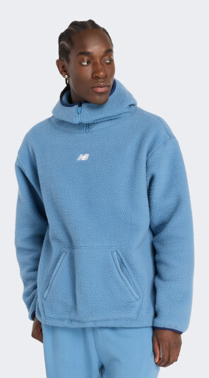 Кофта New Balance Hoodie Hoops Sherpa - 169700, фото 1 - интернет-магазин MEGASPORT