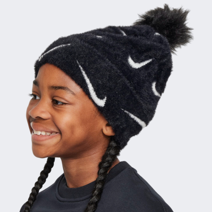 Шапка Nike детская K NK PEAK BEANIE SC POM F24 - 169804, фото 3 - интернет-магазин MEGASPORT