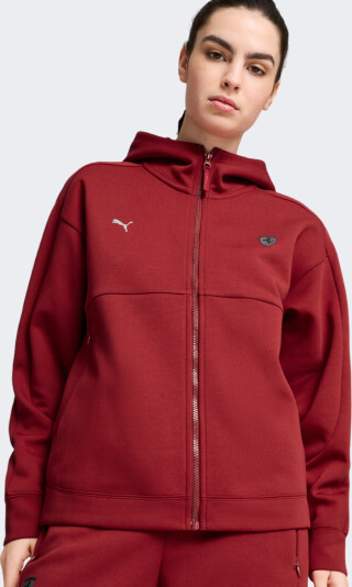 Кофта Puma Ferrari Style Hooded Sweat Jacket Wmn - 167094, фото 1 - интернет-магазин MEGASPORT