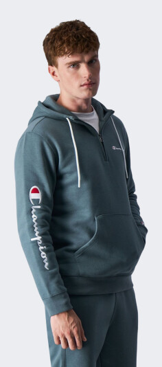Кофта Champion Hooded Half Zip Sweatshirt - 159678, фото 1 - інтернет-магазин MEGASPORT
