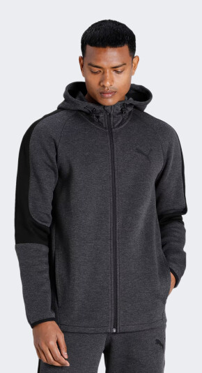 Кофта Puma EVOSTRIPE Core FZ Hoodie - 148524, фото 1 - інтернет-магазин MEGASPORT