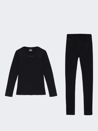 Термобілизна Craft CORE WARM BASELAYER SET JR BLACK - 150377, фото 1 - інтернет-магазин MEGASPORT