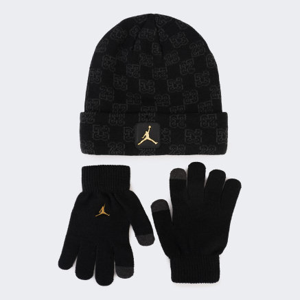 Шапка Jordan детская AN MONOGRAM BEANIE SET - 169826, фото 1 - интернет-магазин MEGASPORT