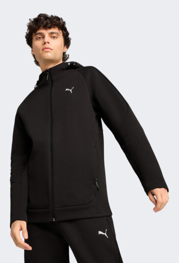 Кофта Puma EVOSTRIPE Full-Zip Hoodie DK - 170566, фото 1 - интернет-магазин MEGASPORT