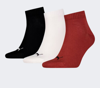 Носки Puma UNISEX QUARTER PLAIN 3P - 168387, фото 1 - интернет-магазин MEGASPORT