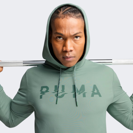 Кофта Puma M CLOUDSPUN BRANDED HOODIE - 170632, фото 4 - интернет-магазин MEGASPORT