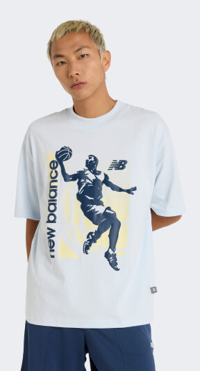 Футболка New Balance Hoops Graphic Vintage T-Shirt - 170722, фото 1 - інтернет-магазин MEGASPORT