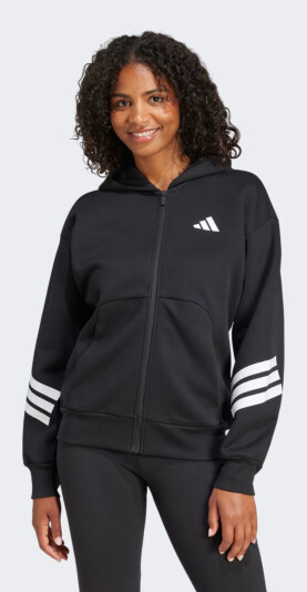 Кофта Adidas W FI 3S FZ HD - 170800, фото 1 - інтернет-магазин MEGASPORT