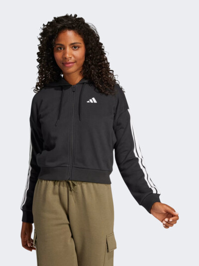 Кофта Adidas W 3S FT FZ HD - 170976, фото 1 - інтернет-магазин MEGASPORT