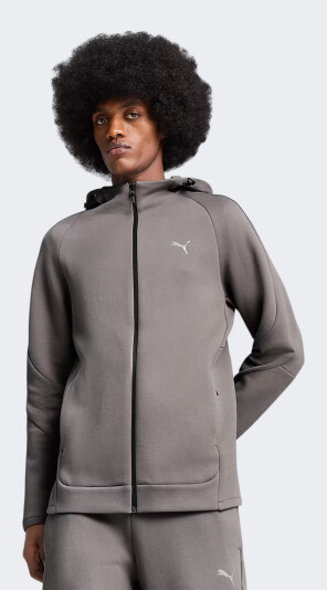 Кофта Puma EVOSTRIPE Full-Zip Hoodie DK - 171075, фото 1 - интернет-магазин MEGASPORT