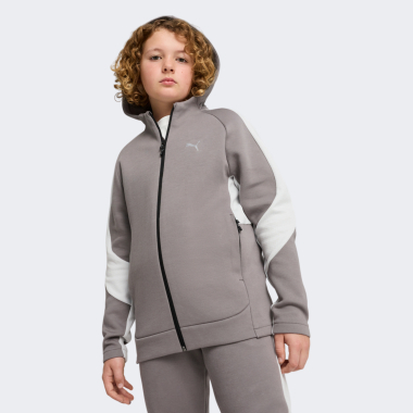 Кофта Puma детская EVOSTRIPE Full-Zip Hoodie DK B - 171090, фото 1 - интернет-магазин MEGASPORT