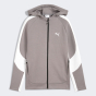 Кофта Puma детская EVOSTRIPE Full-Zip Hoodie DK B, фото 4 - интернет магазин MEGASPORT