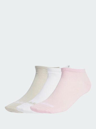 Шкарпетки Adidas T LIN LOW 3P - 171687, фото 1 - інтернет-магазин MEGASPORT