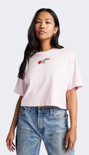 Футболка Converse TLMN VDAY CROP OS TEE - 171883, фото 1 - інтернет-магазин MEGASPORT