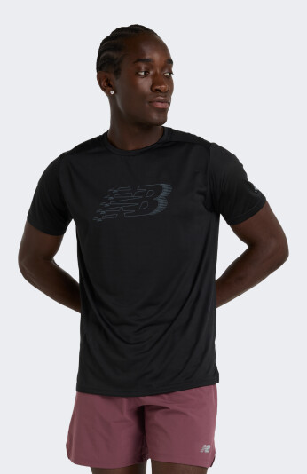 Футболка New Balance Sport Essentials Printed Run T-Shirt - 171933, фото 1 - интернет-магазин MEGASPORT