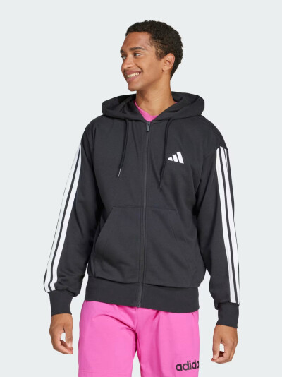 Кофта Adidas M 3S FT FZ HD - 172020, фото 1 - інтернет-магазин MEGASPORT