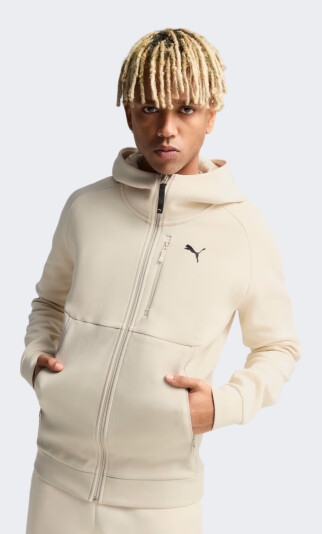 Кофта Puma PUMATECH Full-Zip Hoodie DK - 172149, фото 1 - интернет-магазин MEGASPORT