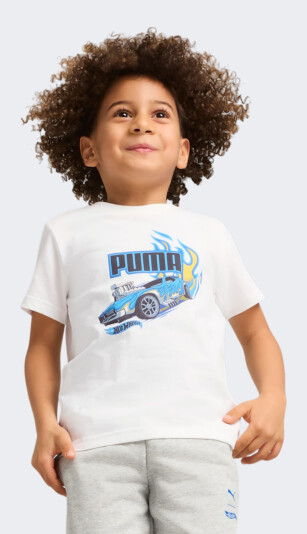 Футболка Puma детская X HOT WHEELS Graphic Tee - 172126, фото 1 - интернет-магазин MEGASPORT