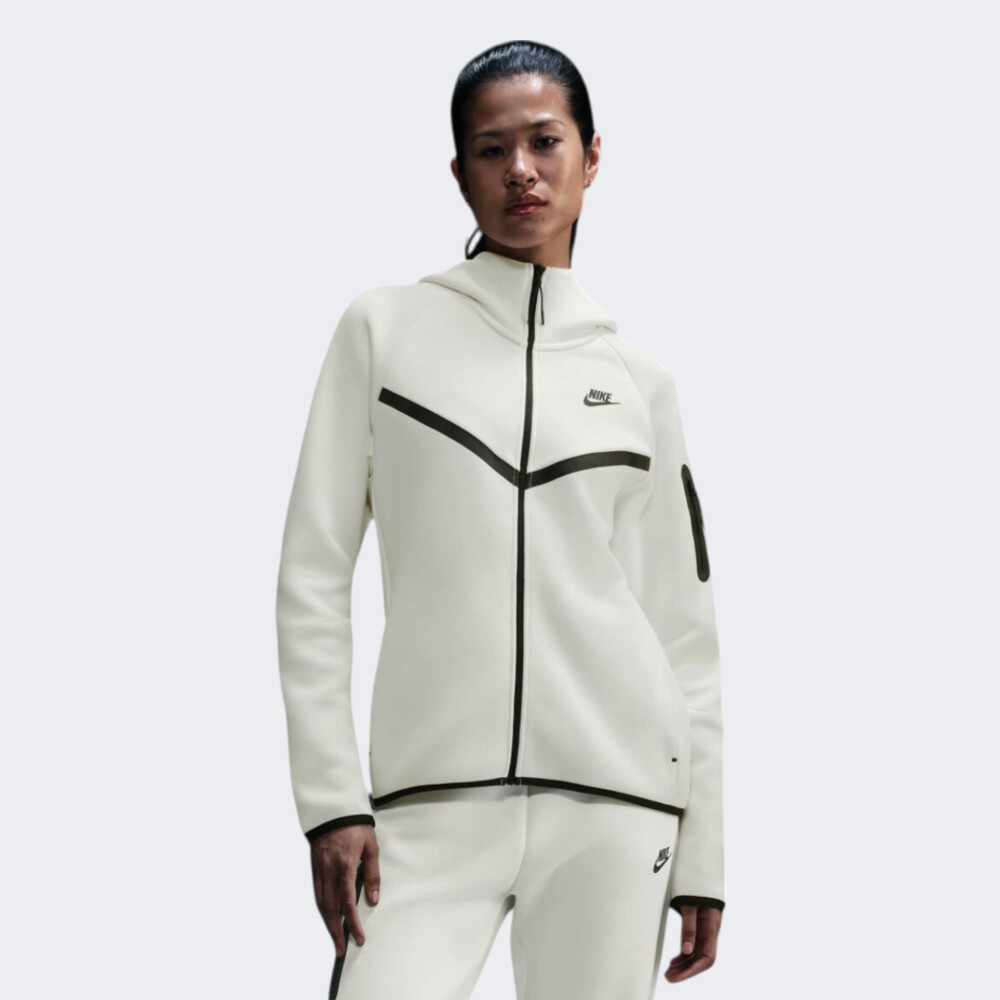 Кофта Nike W NSW TCH FLC WR FZ HDY 2 | Цвет: бежевый | купить в
