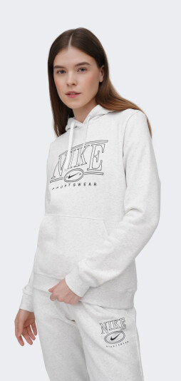 Кофта Nike W NSW CLUB FLC STD GX HDY - 171230, фото 1 - інтернет-магазин MEGASPORT
