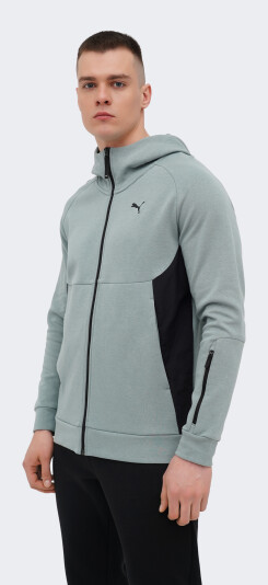Кофта Puma PUMATECH Full-Zip Hoodie DK - 171310, фото 1 - интернет-магазин MEGASPORT