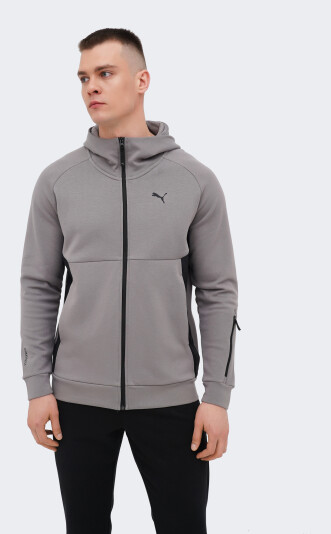 Кофта Puma PUMATECH Full-Zip Hoodie DK - 171311, фото 1 - интернет-магазин MEGASPORT