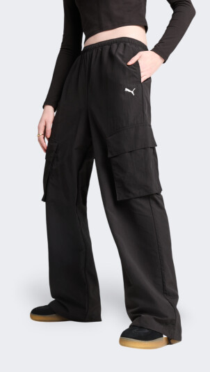 Спортивні штани Puma WARDROBE ESS Relaxed Woven Cargo Pants op - 172531, фото 1 - інтернет-магазин MEGASPORT