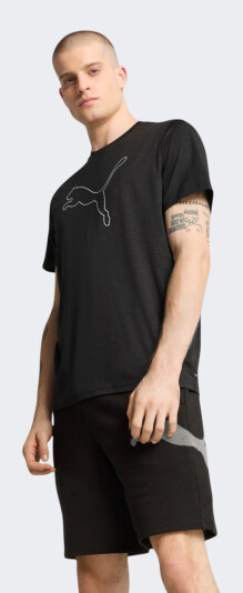 Футболка Puma M TAD ESSENTIAL HEATHER CAT TEE (CF large cat) - 171285, фото 1 - інтернет-магазин MEGASPORT