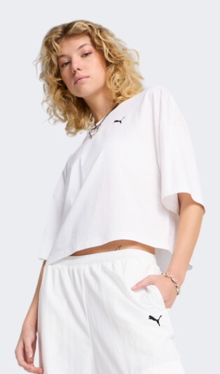 Футболка Puma WARDROBE ESS Oversized Short Tee - 172718, фото 1 - інтернет-магазин MEGASPORT
