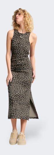 Платье Puma LEO LUXE Slim AOP Dress - 172723, фото 1 - интернет-магазин MEGASPORT