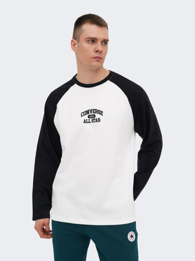 Лонгслів Converse RETRO CHUCK CORE RAGLAN LS TEE - 171880, фото 1 - інтернет-магазин MEGASPORT