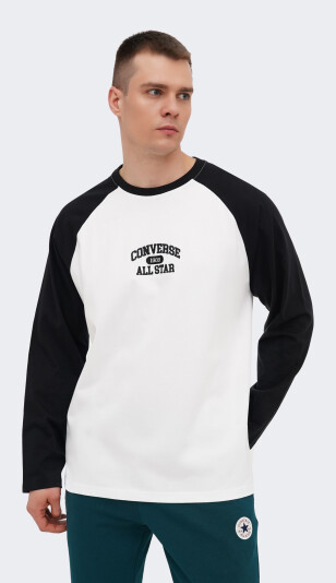 Футболка Converse RETRO CHUCK CORE RAGLAN LS TEE - 171880, фото 1 - інтернет-магазин MEGASPORT