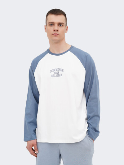 Лонгслів Converse RETRO CHUCK CORE RAGLAN LS TEE - 171881, фото 1 - інтернет-магазин MEGASPORT