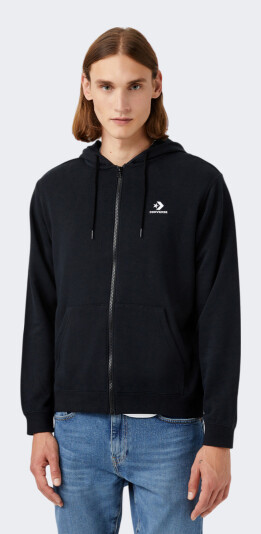 Кофта Converse GO-TO EMBROIDERED STAR CHEVRON ZIP HOODIE - 154776, фото 1 - інтернет-магазин MEGASPORT