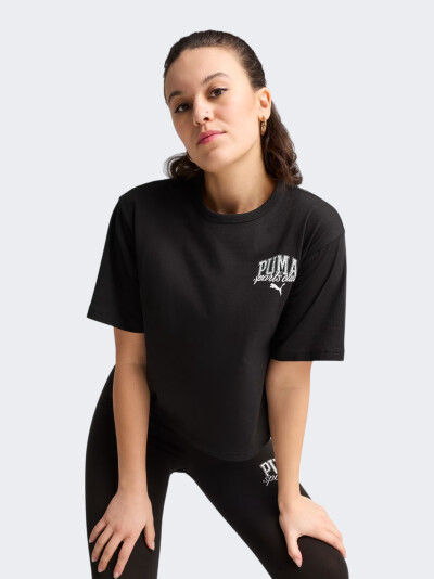 Футболка Puma CLASS Relaxed Crop Tee - 172965, фото 1 - інтернет-магазин MEGASPORT