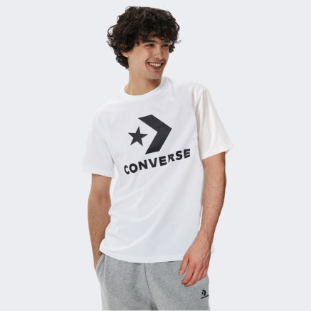 Футболка Converse STANDARD FIT CENTER FRONT LARGE LOGO STAR CHEV SS TEE - 150559, фото 1 - интернет-магазин MEGASPORT