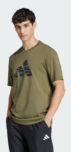 Футболка Adidas M C CAMO LOGO T - 173082, фото 1 - интернет-магазин MEGASPORT