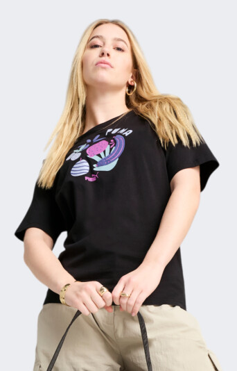 Футболка Puma GRAPHICS Relaxed Fruity Tee - 173124, фото 1 - интернет-магазин MEGASPORT