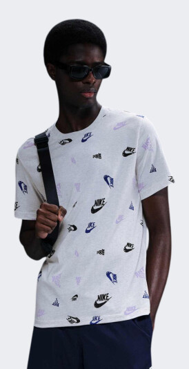 Футболка Nike M NSW TEE 12MO AOP SP25 - 173210, фото 1 - інтернет-магазин MEGASPORT