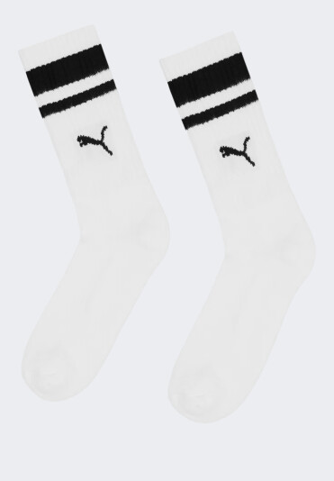 Шкарпетки Puma CREW HERITAGE STRIPE 2P - 140034, фото 1 - інтернет-магазин MEGASPORT