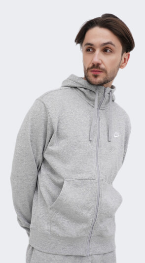 Кофта Nike M NSW CLUB HOODIE FZ FT - 150317, фото 1 - інтернет-магазин MEGASPORT