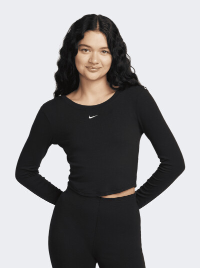 Лонгслів Nike W NSW NK CHLL KNT MRIB LS TOP - 162996, фото 1 - інтернет-магазин MEGASPORT