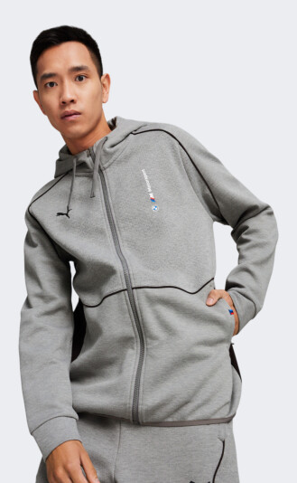 Кофта Puma BMW MMS Hooded Sweat Jacket - 162714, фото 1 - интернет-магазин MEGASPORT
