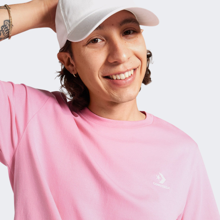 Футболка Converse STANDARD FIT LEFT CHEST STAR CHEV EMB TEE - 164317, фото 4 - интернет-магазин MEGASPORT
