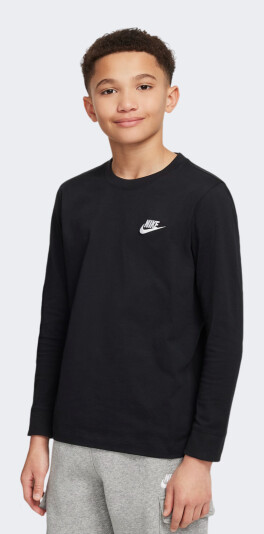 Футболка Nike дитяча K NSW LS TEE EMB FUTURA LBR - 168727, фото 1 - інтернет-магазин MEGASPORT