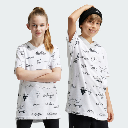 Футболка Adidas детская J BLUV T - 167765, фото 4 - интернет-магазин MEGASPORT